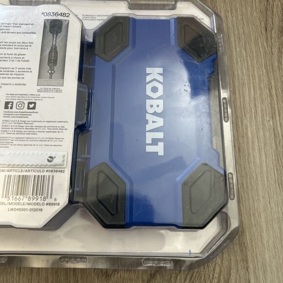 Kobalt 45 pc Power Driver Set 1/4 in Drive SpeedFit Torx Philips Square Slot - Picture 8 of 8